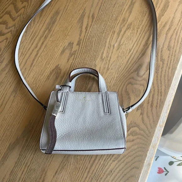 Kate Spade Gray Crossbody Bag with Pebbled Finish - Picture 8 of 8